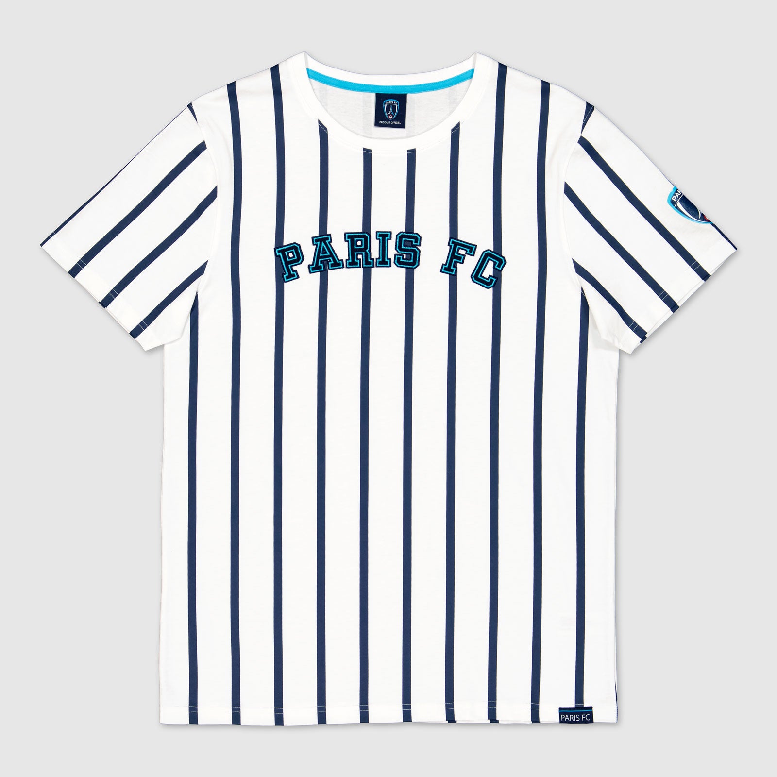 T-Shirt Rayé Paris FC Blanc
