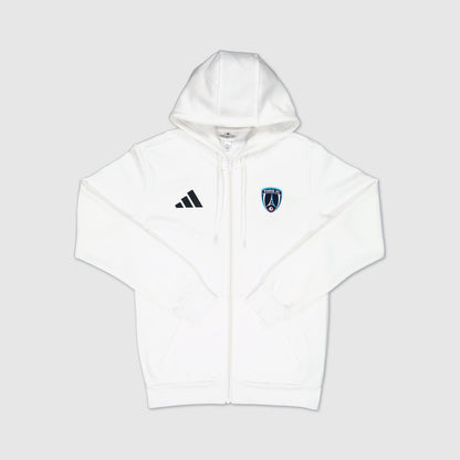 Hoodie zippé blanc Enfants Essentiel Paris FC x adidas
