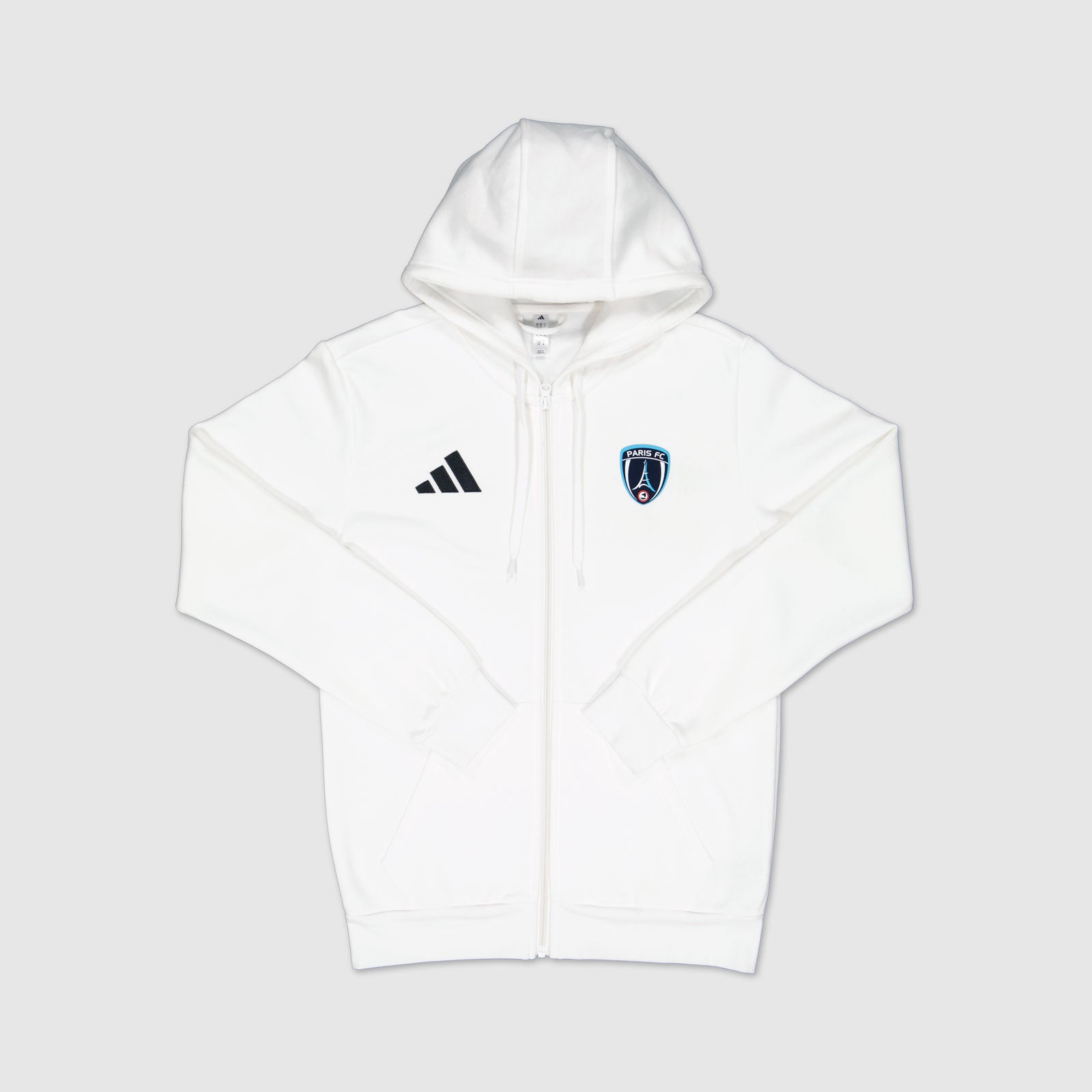Hoodie zippé blanc Enfants Essentiel Paris FC x adidas
