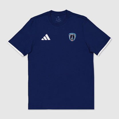 T-shirt bleu Essentiel Paris FC x adidas