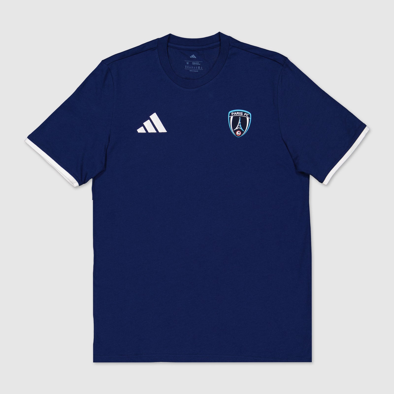 T-shirt bleu Essentiel Paris FC x adidas