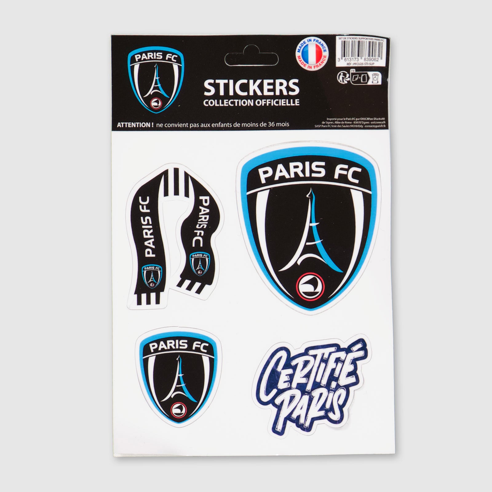 Planche de Stickers Paris FC